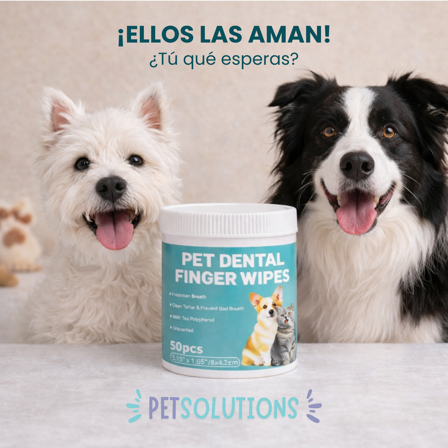 Dental Finger Wipes | Salud bucal para tu mascota sin estrés
