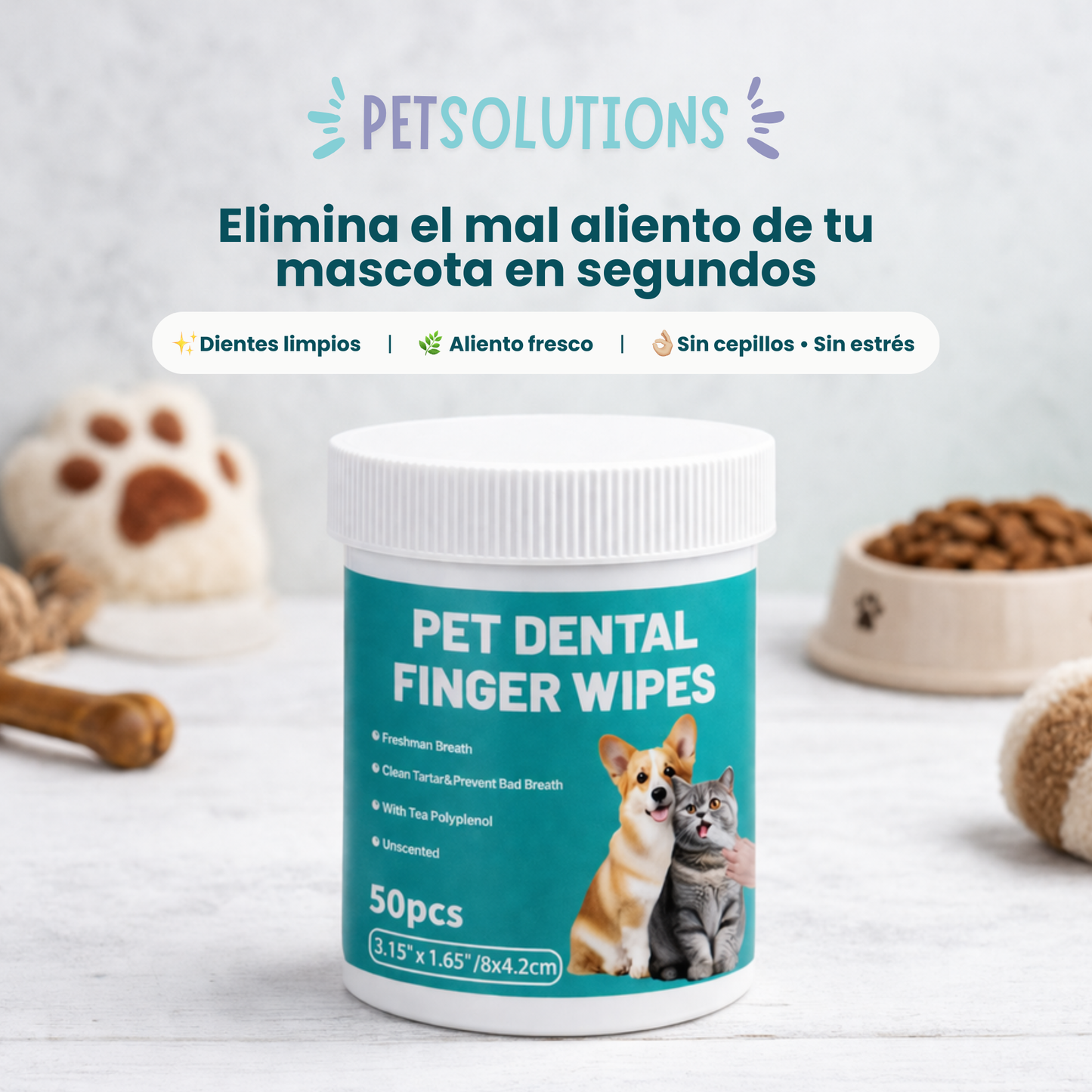 Dental Finger Wipes | Salud bucal para tu mascota sin estrés